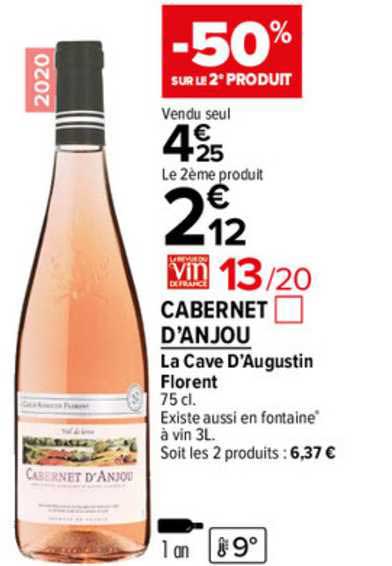 cabernet d'anjou la vace d'augustin florent