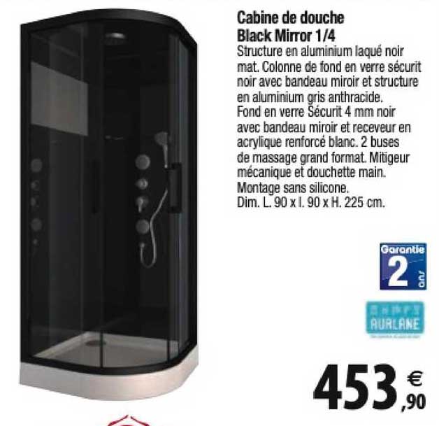 cabine de douche black mirror 1-4