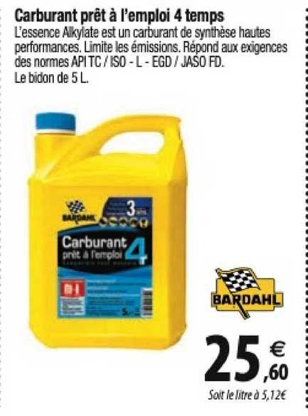 carburant prêt à l'emploi 4 temps bardahl