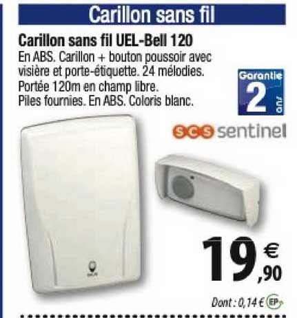 carillon sans fil uel-bell 120 scs sentinel