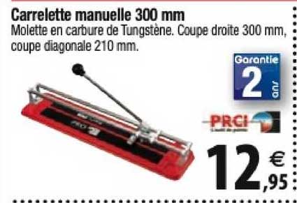 carrelette manuelle 300 mm