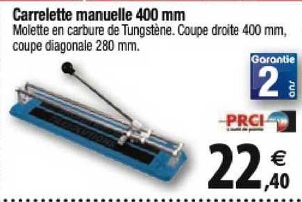 carrelette manuelle 400 mm