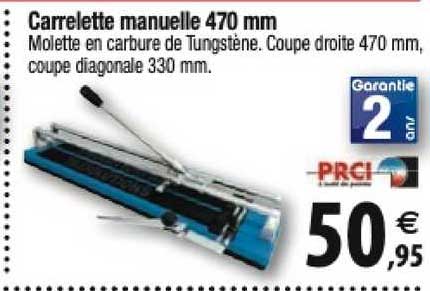 carrelette manuelle 470 mm