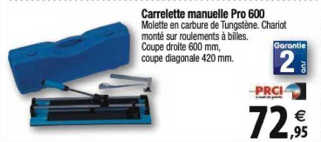 carrelette manuelle pro 600