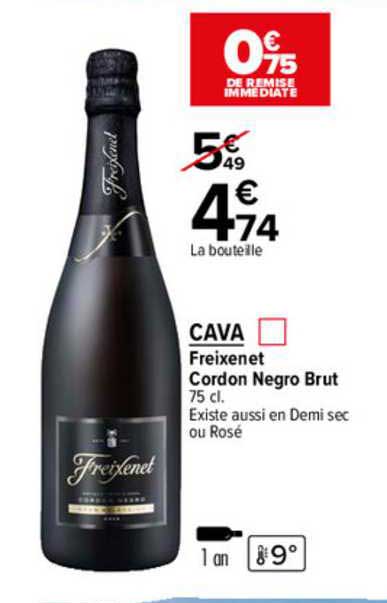 cava freixenet cordon negro brut