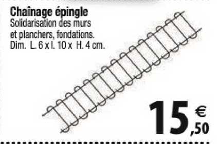 chaînage épingle