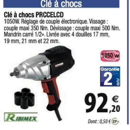 clé à chocs prccelcd ribimex