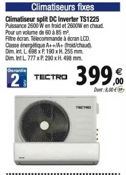 climatiseur split dc inverter ts1225