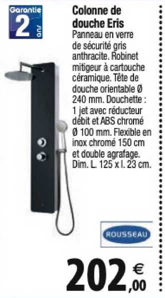 colonne de douche eris rousseau