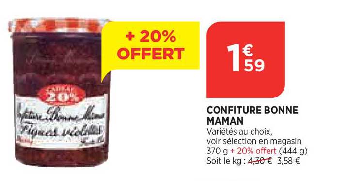 confiture bonne maman