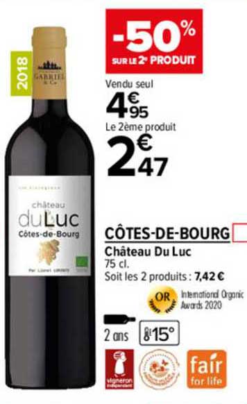 côtes-de-bourg château du luc