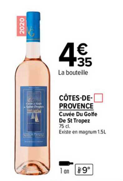 côtes-de-provence cuvée du golfe de st tropez