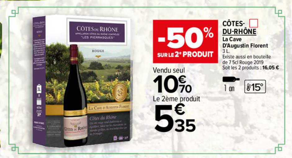 côtes-du-rhône la cave d'augustin florent