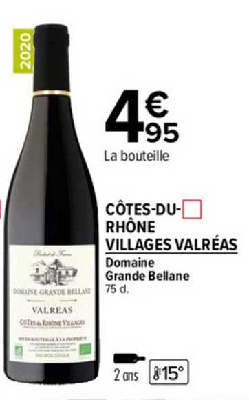 côtes-du-rhône villages valréas domaine grande bellane