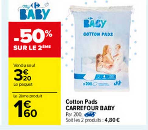 cotton pads carrefour baby