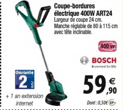 coupe-bordures électrique 400w art24 bosch