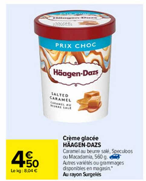 Crème Glacée Häagen-dazs