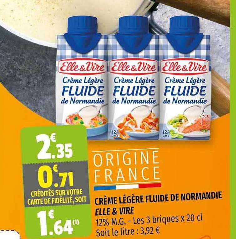 Crème Légère Fluide De Normandie Elle & Vire