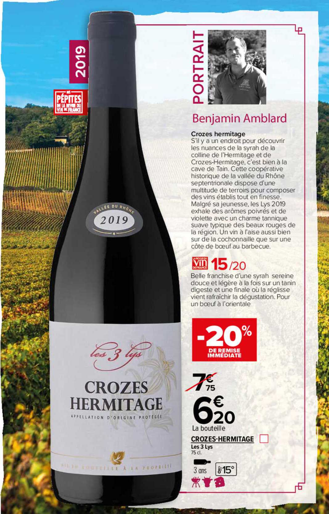 crozes-hermitage les 3 lys