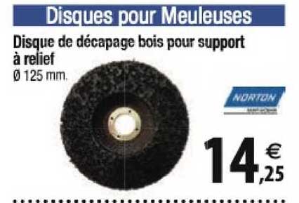 disque de décapage bois pour support à relief norton