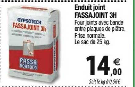 enduit joint fassajoint 3h hypsotech