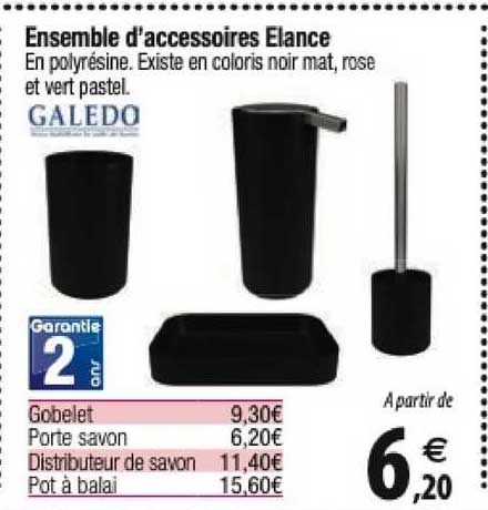 ensemble d'accessoires elance galedo
