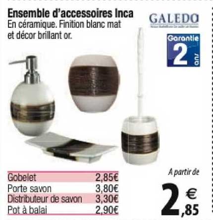 ensemble d'accessoires inca galedo