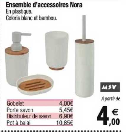 ensemble d'accessoires nora