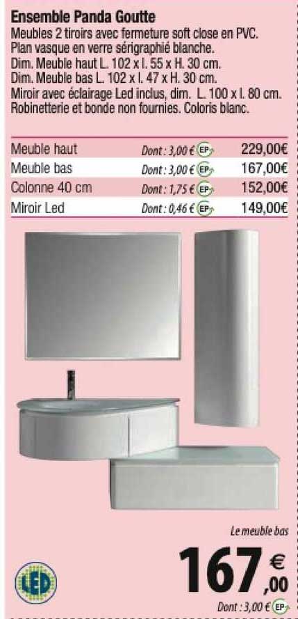 ensemble panda goutte