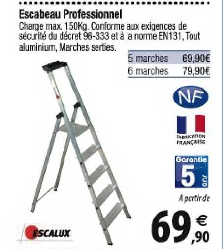 Escabeau Professionnel Escalux