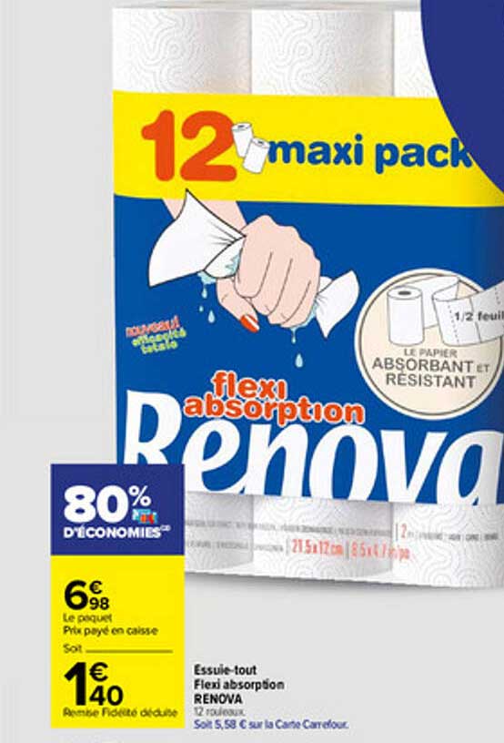 Essuie-tout Flexi Absorption Renova