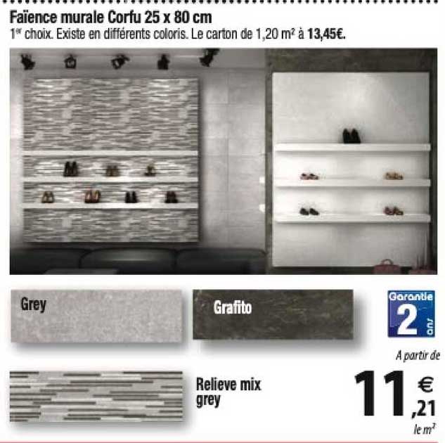 Faïence Murale Corfu 25 X 80 Cm