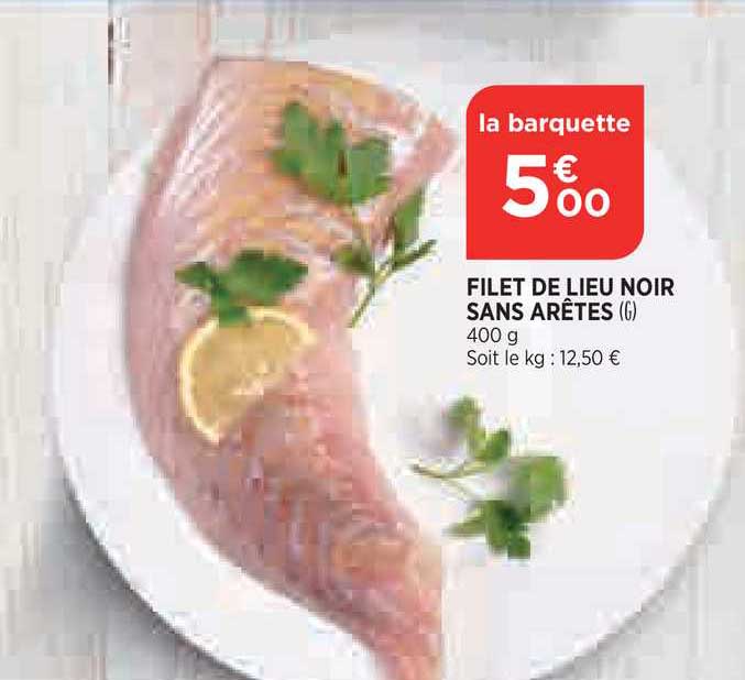 filet de lieu noir sans arêtes
