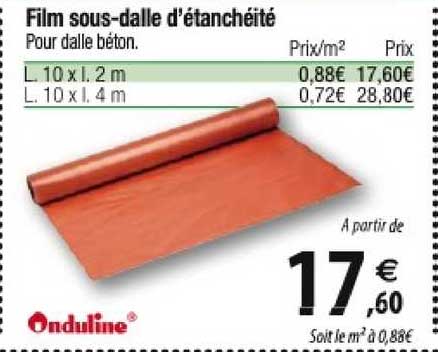 film sous-dalle d'étanchéité onduline
