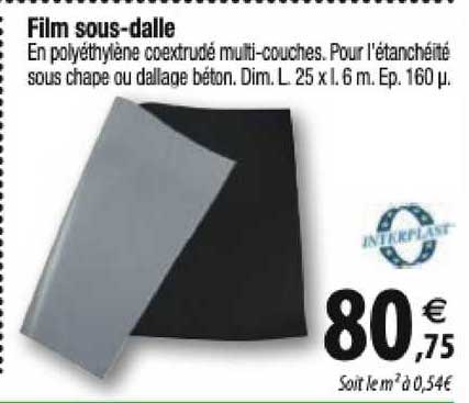 film sous-dalle