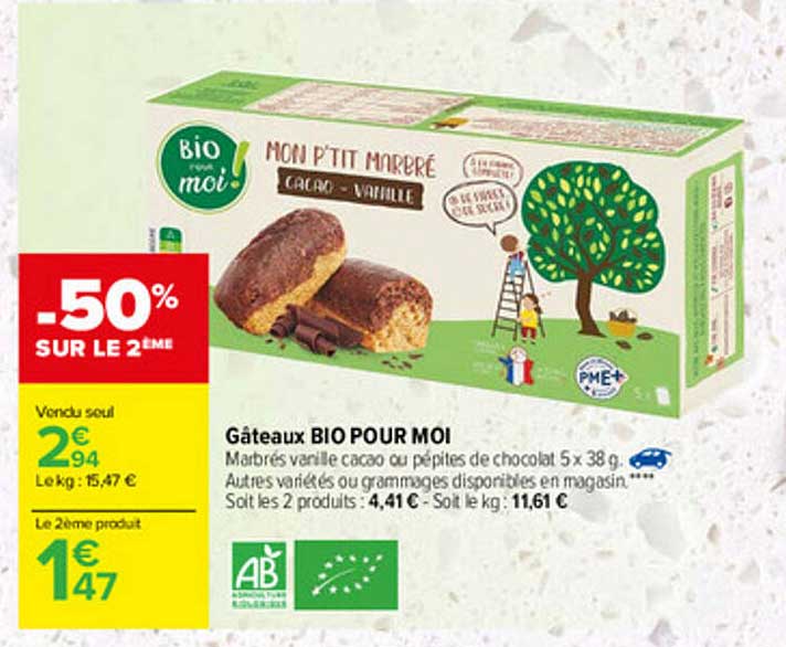 gâteaux bio pour moi