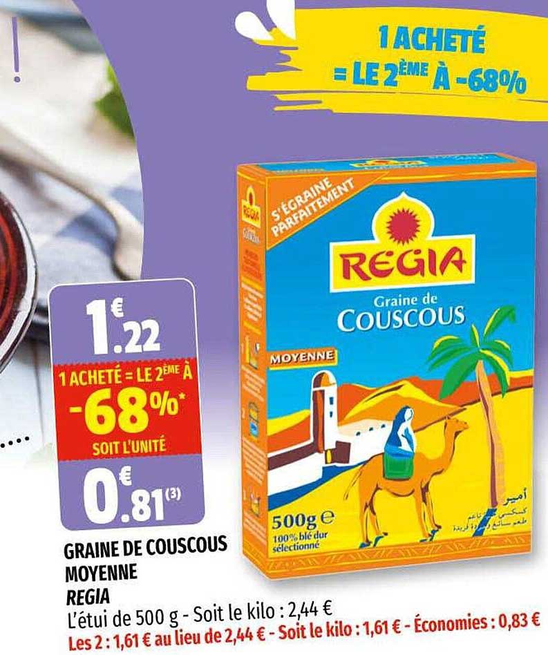 graine de couscous moyenne regia