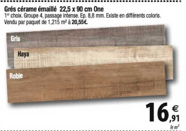 Grés Cérame émaillé 22,5 X 90 Cm One