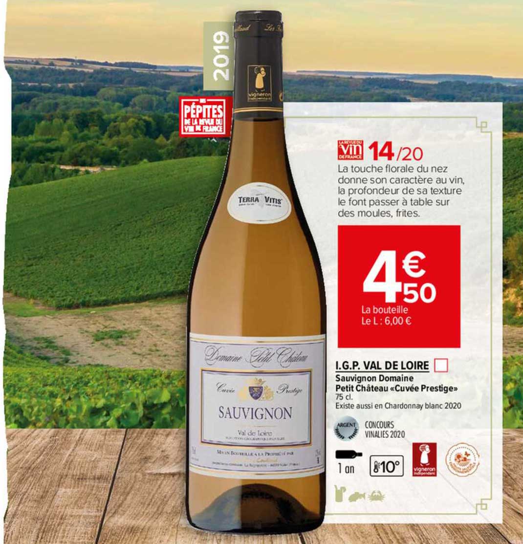 i.g.p. val de loire sauvignon domaine petit château «cuvée prestige»