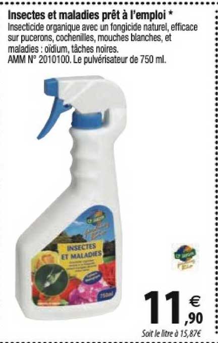 insectes et maladies prêt à l'emploi
