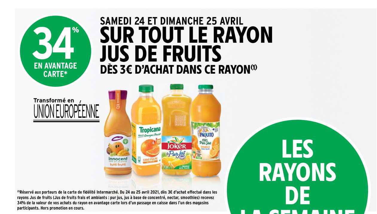 Jus De Fruits Innocent, Tropicana, Joker, Paquito