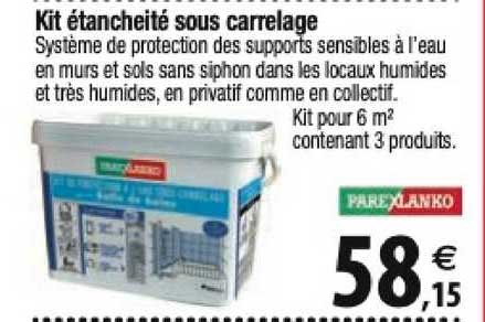 kit étanchéité sous carrelage parexlanko