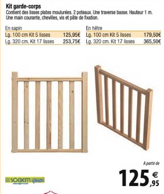 kit garde-corps sogem
