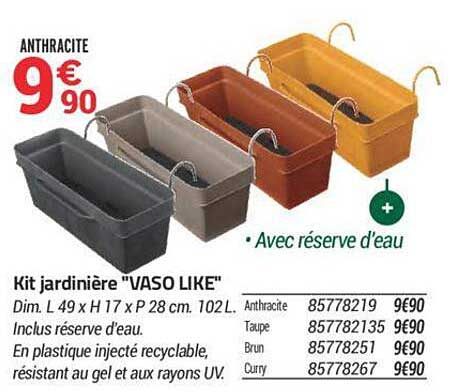 kit jardinière "vaso like"