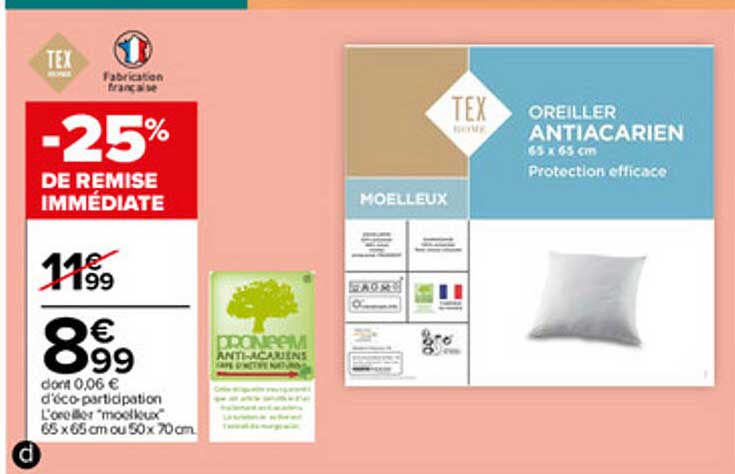 l'oreiller "moelleux"