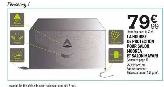 la housse de protection pour salon mooréa  et salon mayari