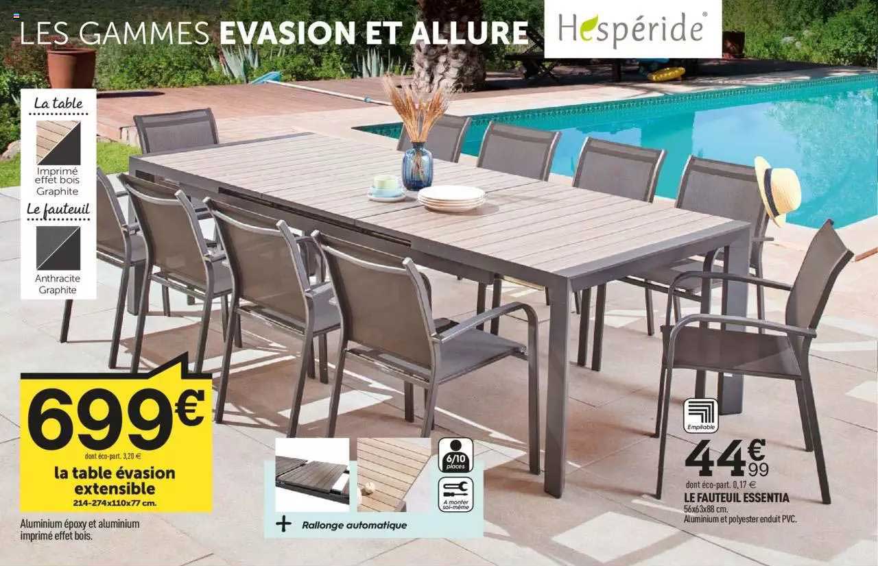 La Table évasion Extensible