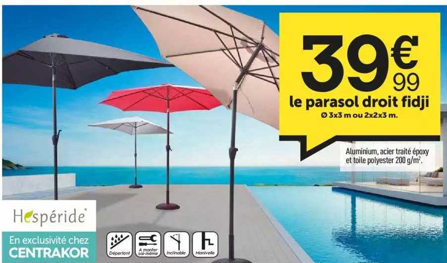 le parasol droit fidji