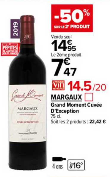 margaux grand moment cuvée d'exception