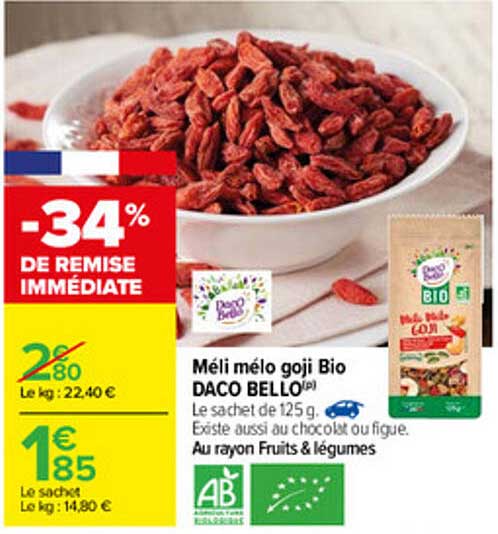 méli mélo goji bio daco bello